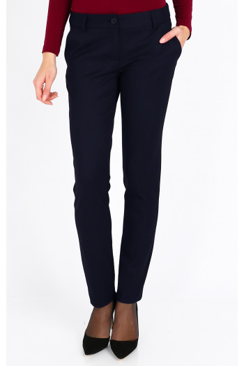 Slim Trousers in Navy