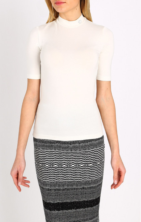 Bluză cu logo din cristale Swarovski