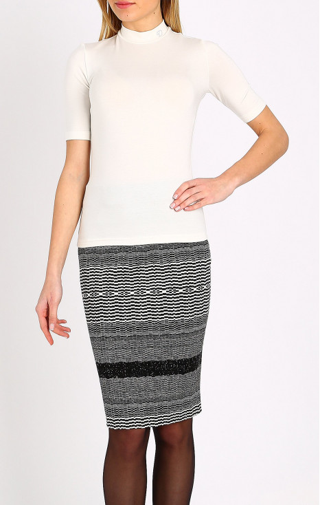 Bluză cu logo din cristale Swarovski