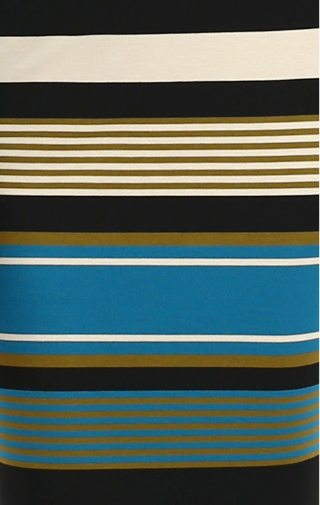 Blue Stripes Pencil Skirt
