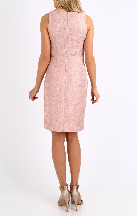 Light pink jacquard dress