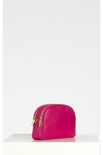 Genuine leather bag in Fuchsia color [1]