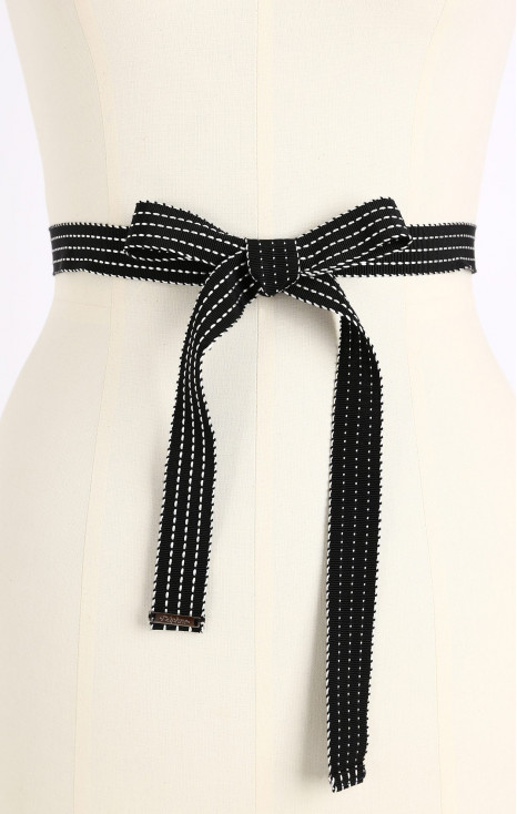 Black cotton belt