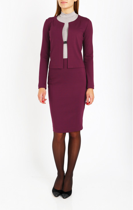 Stretch pencil skirt in Mauvewood