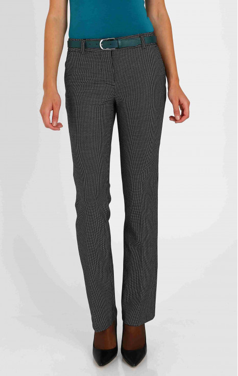 Wide leg trousers in Black and White