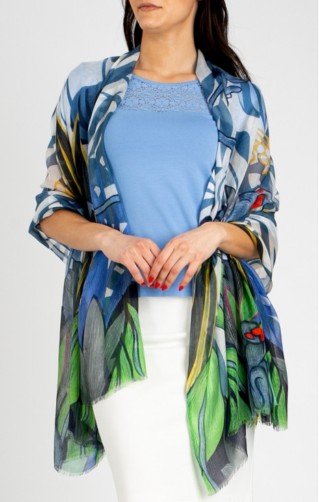 Silk-modal scarf