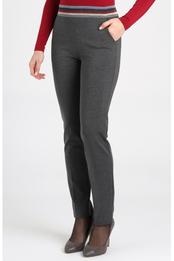 Straight-fit trousers from tricot