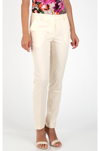 Slim Leg Trousers with Pockets