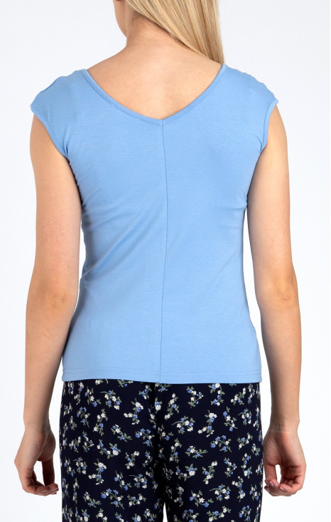 Short sleeve v-neck blouse