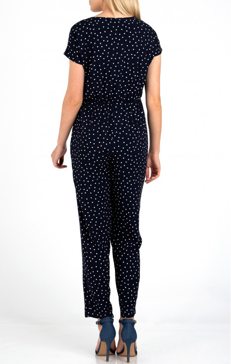 Jumpsuit in polka dots.