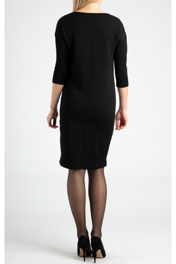 Midi dress in wool-cotton jersey [1]