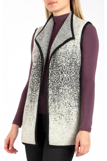 Long wool cardigan