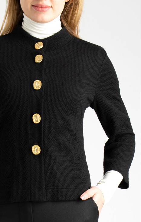 Elegant short jacket in black