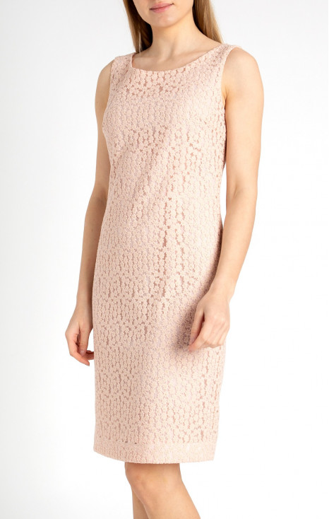 Straight-fit lace dress