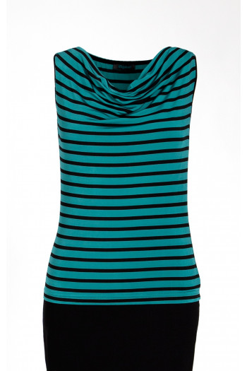 Draped neckline top