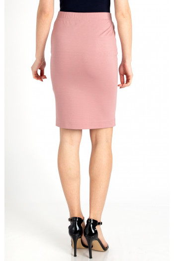 Jersey Pencil Skirt in Pink [1]