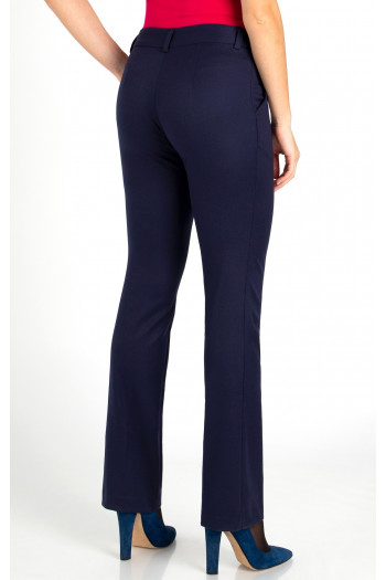 Pantalon elegant în siluetă clasică în culoarea Navy Blue  [1]