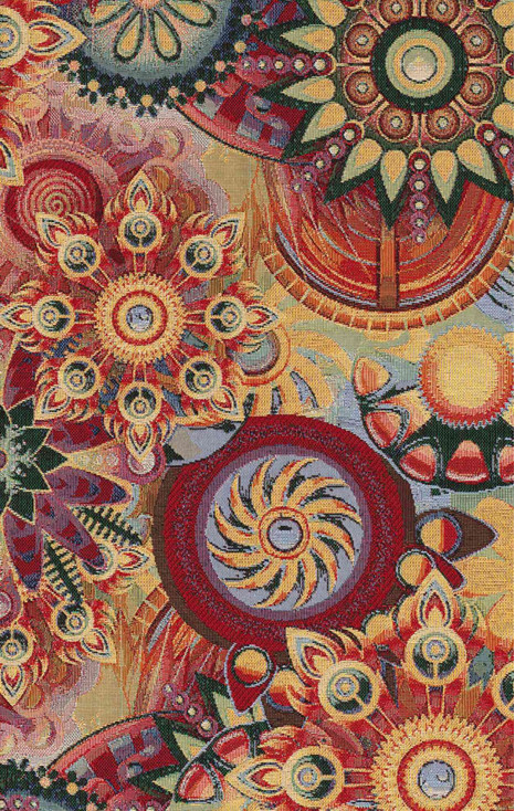 Față de pernă decorată - cu design color Mandala blossom