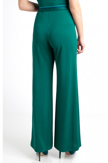 Pantalon cu siluetă liberă culoare Alpine Green din jerseu [1]