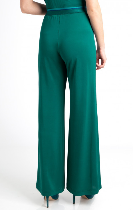 Pantalon cu siluetă liberă culoare Alpine Green din jerseu [1]