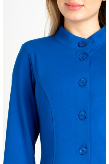 Sacou elegant din tricot elastic în culoare  Classic Blue [1]