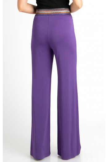 Wide leg trousers in Purple [1]