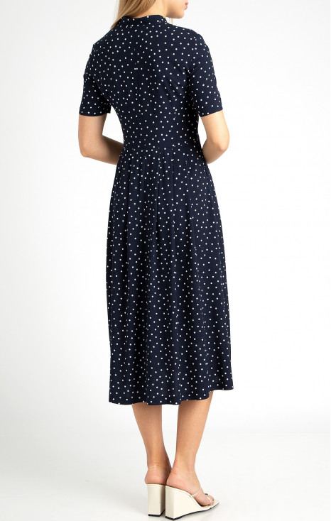 Short sleeve dress in Polka Dots