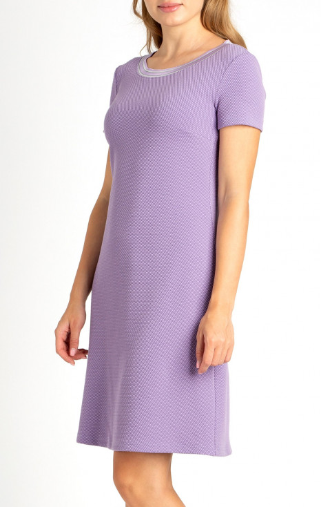 Rochie stilată tip trapez de culoare Lavender