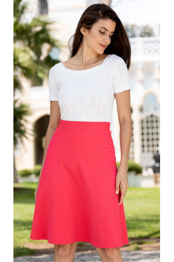 Pink jersey skirt [1]
