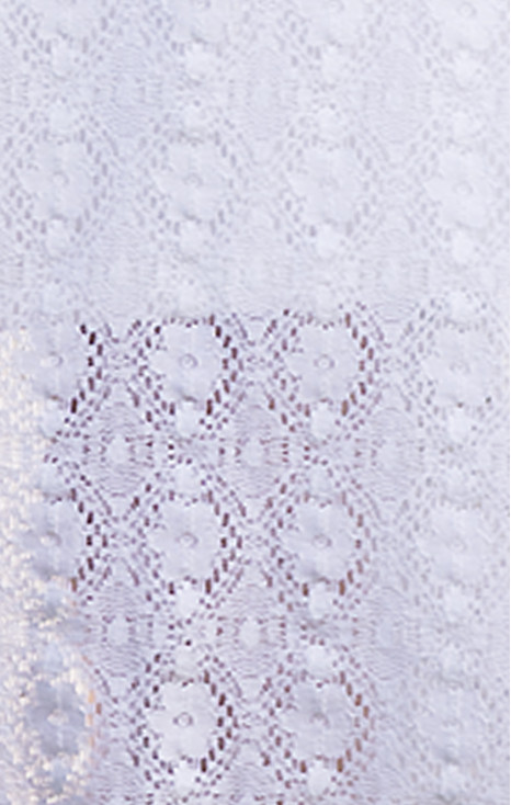 Rochie albă din dantelă cu siluetă asimetrică