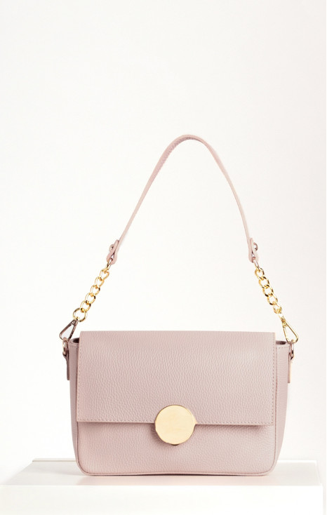 Geantă din piele naturală, de culoare Rose Smoke