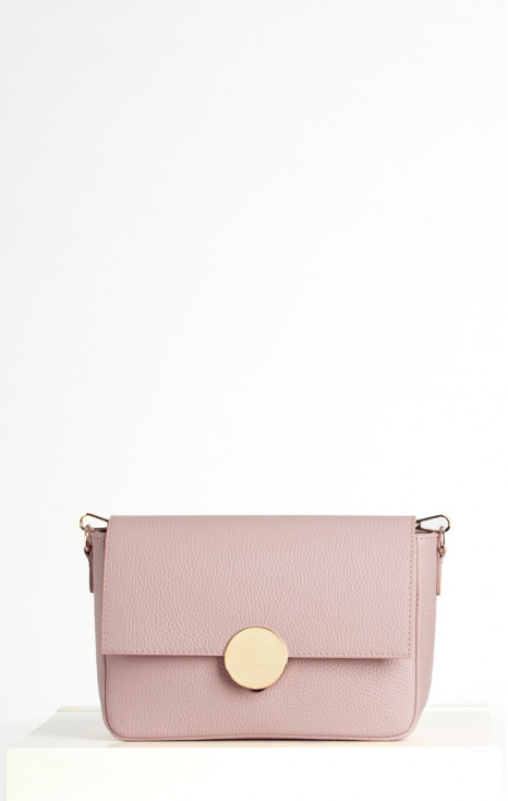 Geantă din piele naturală, de culoare Rose Smoke