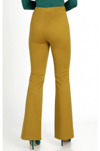 Pantaloni dintr-un material tricot mulat, de culoare Dried Tobacco [1]