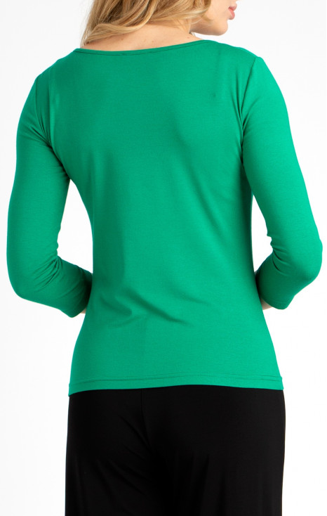 Bluză mulată din tricot, de culoare Vivid Green [1]