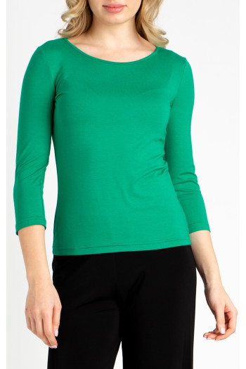 Bluză mulată din tricot, de culoare Vivid Green