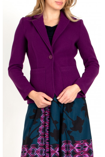 Sacou elegant, de culoare Purple Wine 