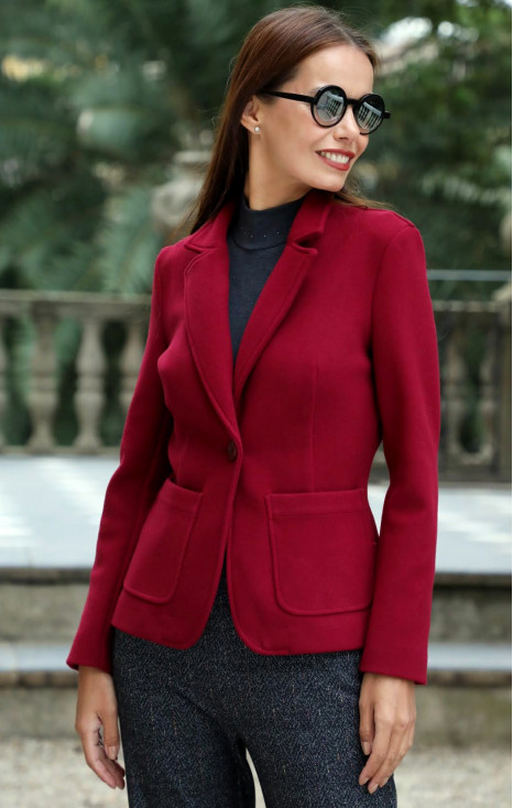 Sacou elegant, de culoare Rumba Red