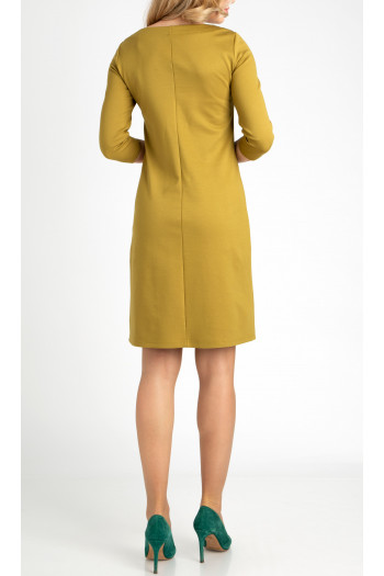 Rochie dreaptă elegantă de culoare Dried Tobacco [1]