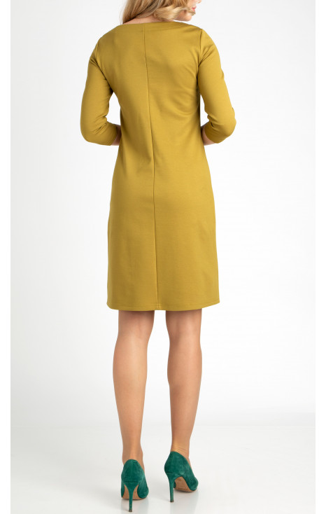 Rochie dreaptă elegantă de culoare Dried Tobacco [1]