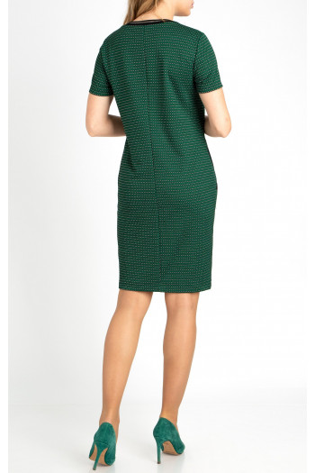Rochie confortabilă dintr-un material de tricot de lux, de culoare Amazon Green [1]