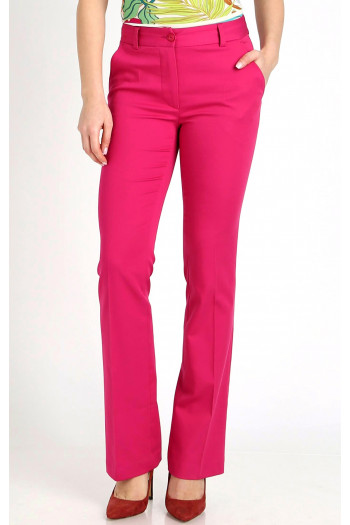 Pantaloni cu siluetă clasică, eleganți, de culoare Raspberry Sorbet [1]