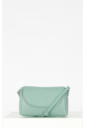 Daphne Leather Crossbody Bag – Granite Green