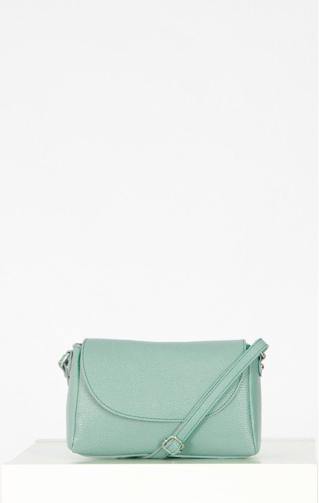 Daphne Leather Crossbody Bag – Granite Green