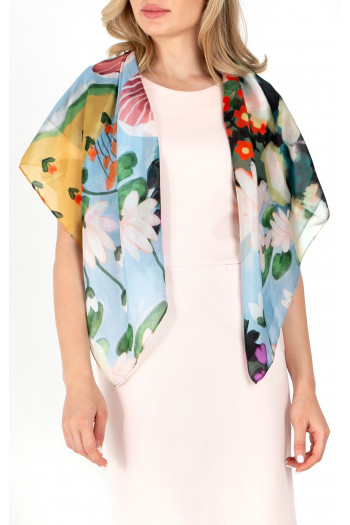 Eșarfă din mătase "Pădure miraculoasă" [1]