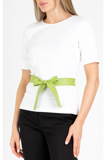 PU Leather Tie Belt