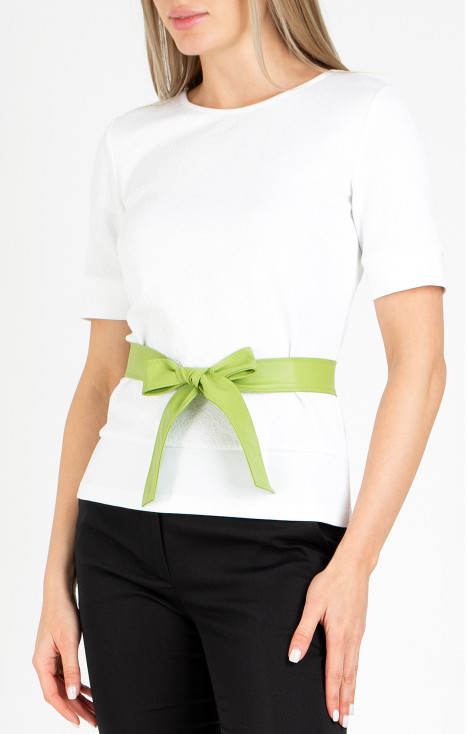 PU Leather Tie Belt