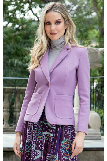 Sacou elegant, călduros de culoare Lavender Mist