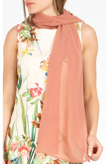 Eșarfă vaporoasă dintr-un material ușor de culoare Rose Dawn [1]