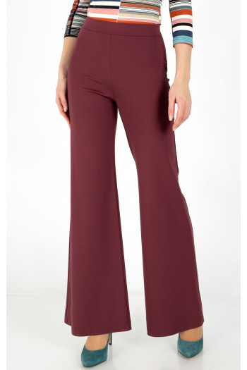 Pantaloni din jerseu ajustat de culoare Dry Rose