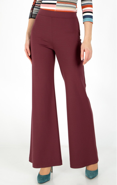 Pantaloni din jerseu ajustat de culoare Dry Rose